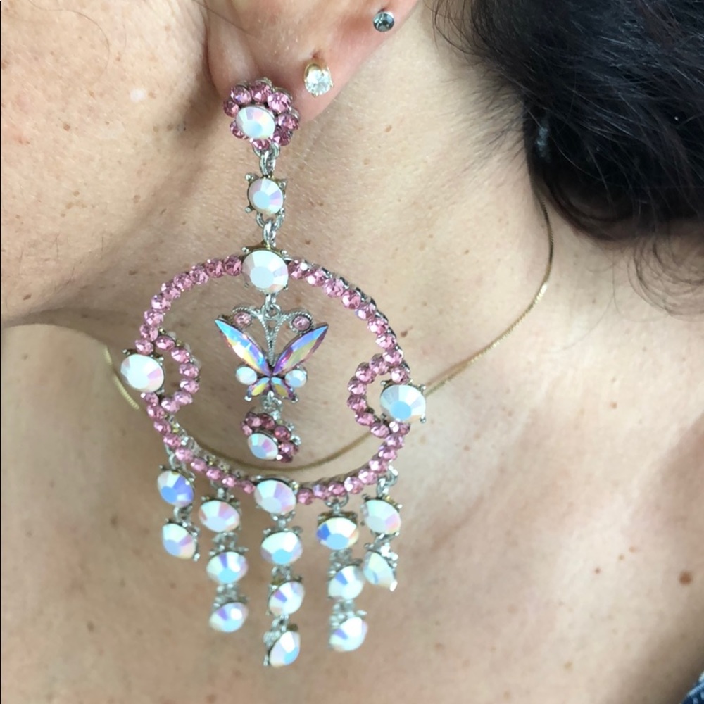 Chandelier Rhinestone Earrings & Bracelets